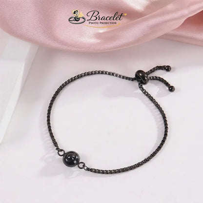 Bracelet Photo Projection Femme Noir